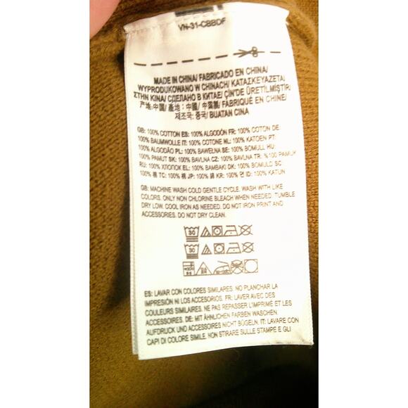 Vans Halecrest Men's XXL Casual Varsity Sweater Cardigan Brown - Picture 7 of 7